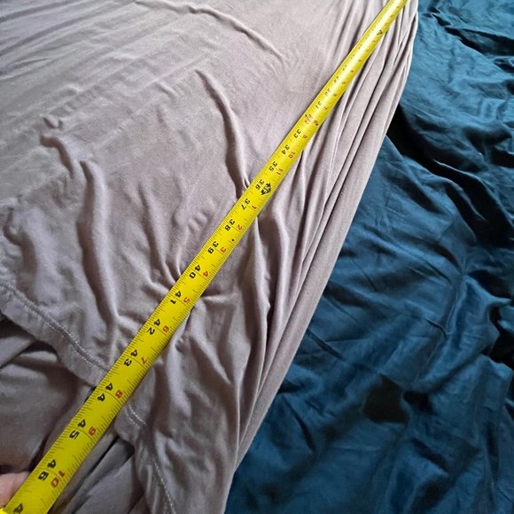 WEST KEI Flutter Sleeve High/Low Wrap Dress in Mauve - Picture 6 of 7